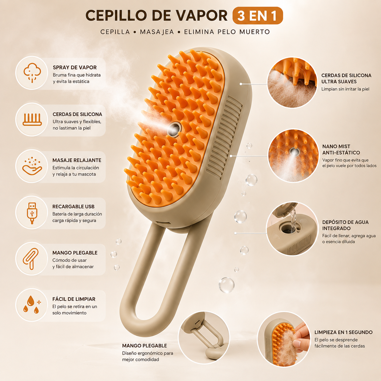 -CEPILLO A VAPOR PARA MASCOTAS