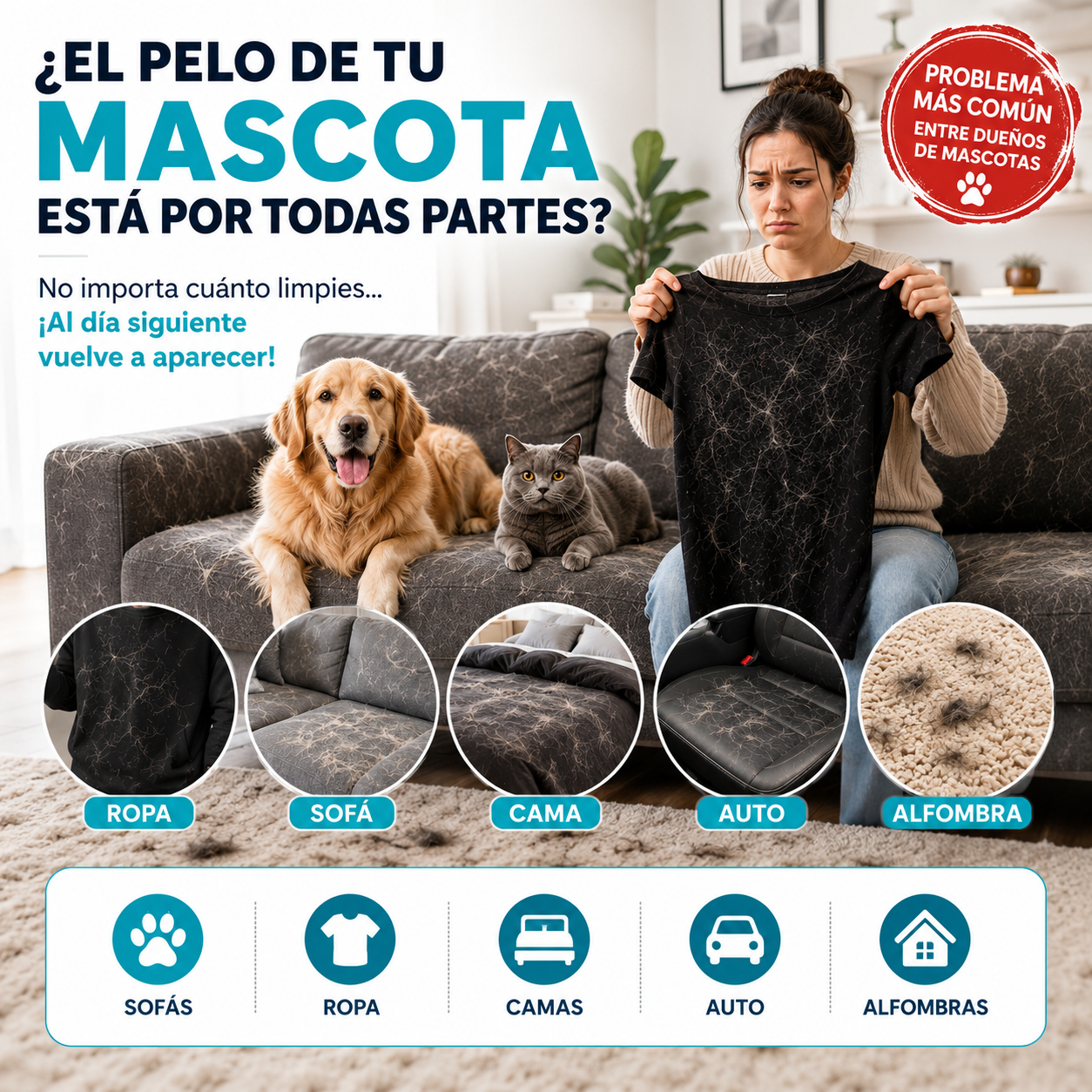 Guante quita pelusa