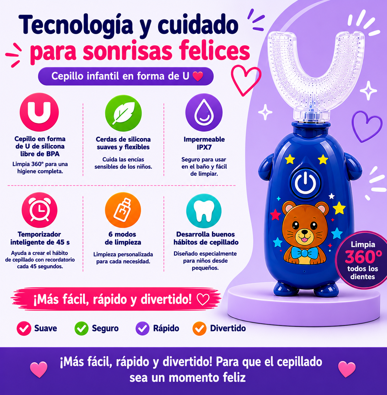 Cepillo 360 para niños