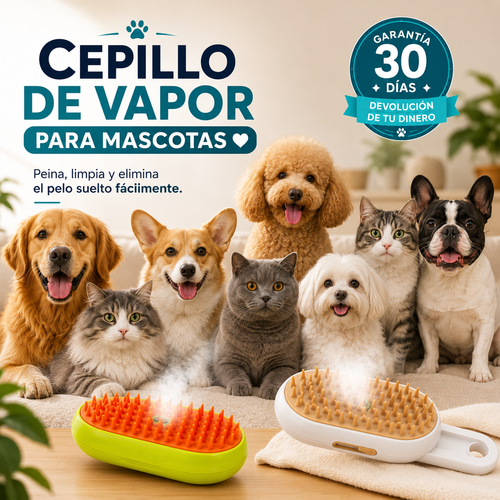 CEPILLO A VAPOR PARA MASCOTAS
