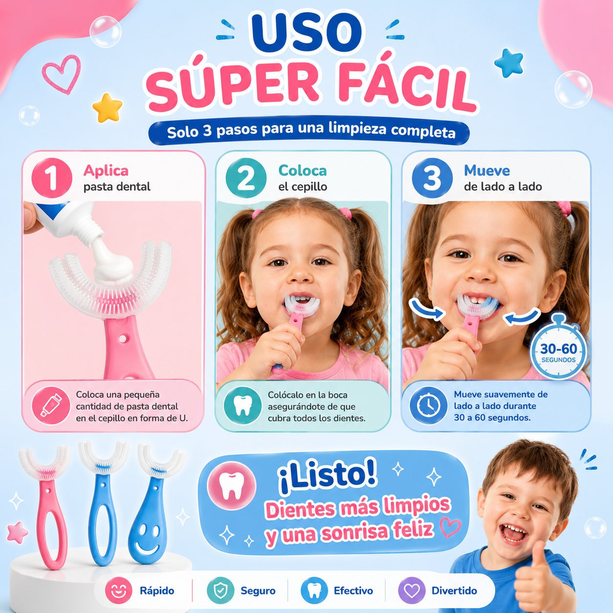 CEPILLO 360° PARA NIÑOS