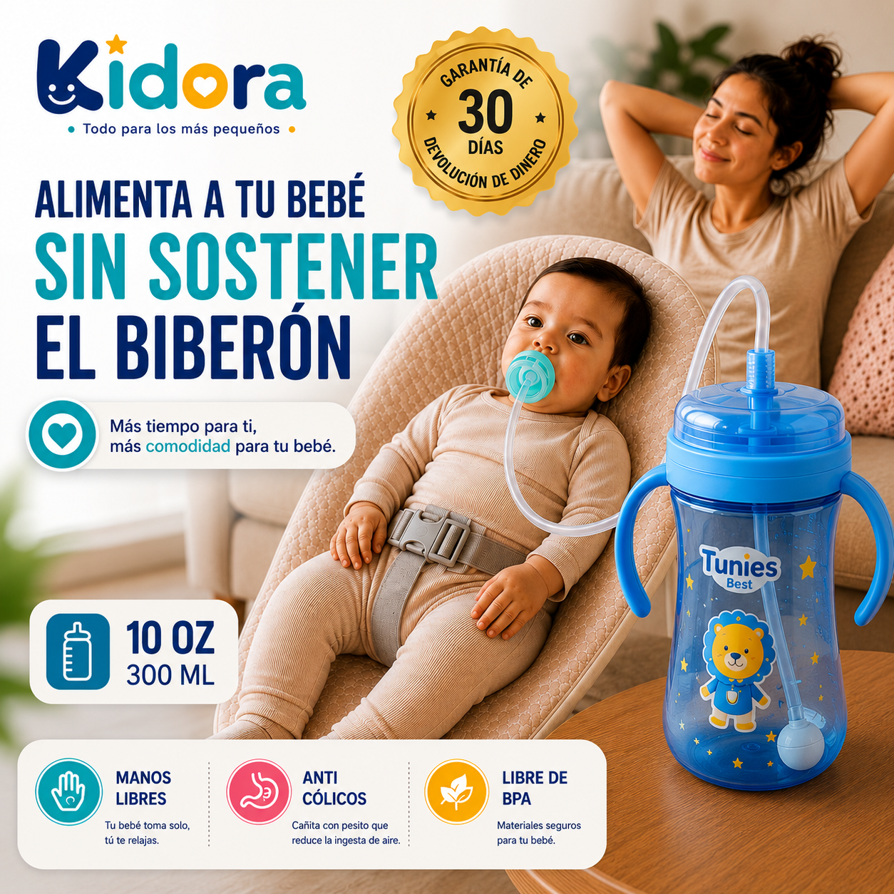 Biberon manos libres