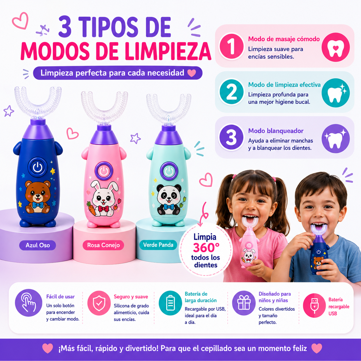 Cepillo 360 para niños
